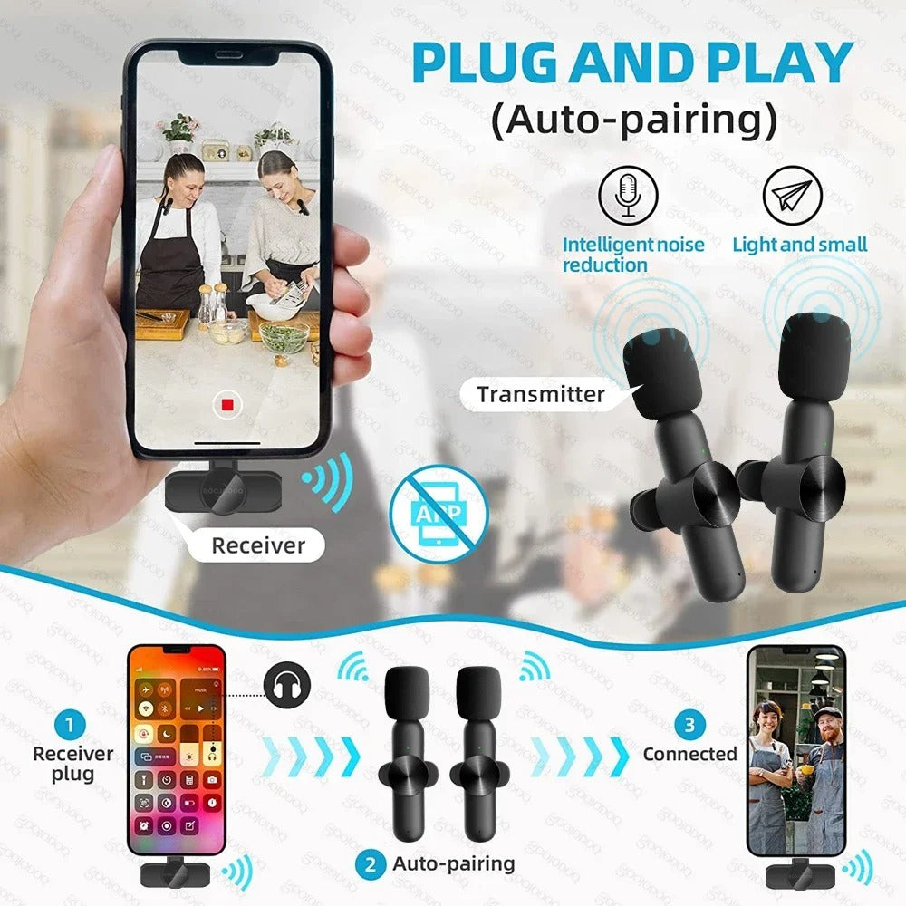 🔥LAST DAY 48% OFF🔥New Wireless Lavalier Microphone