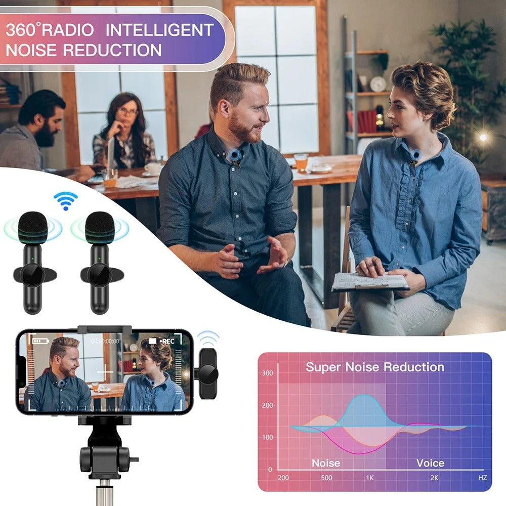 🔥LAST DAY 48% OFF🔥New Wireless Lavalier Microphone