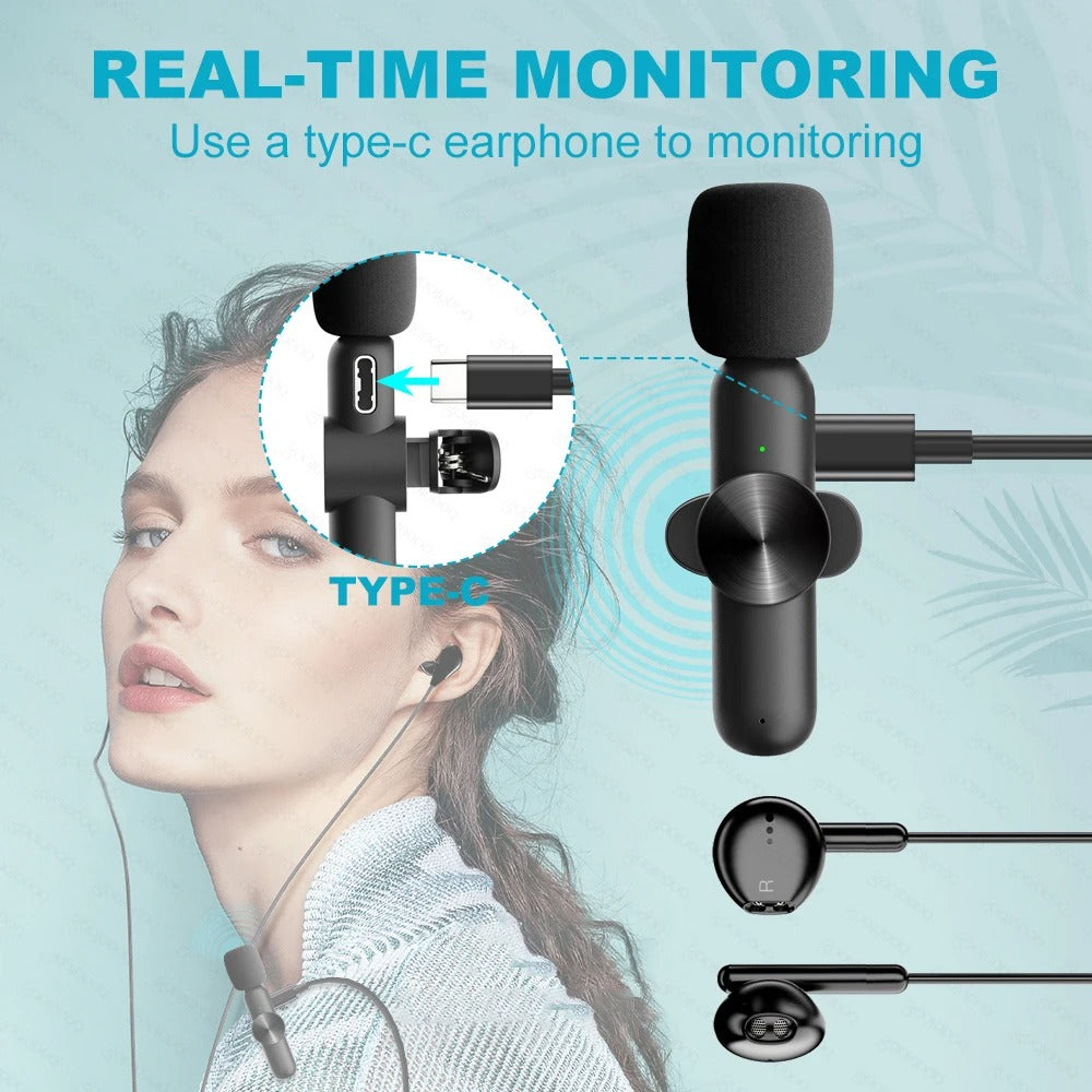🔥LAST DAY 48% OFF🔥New Wireless Lavalier Microphone