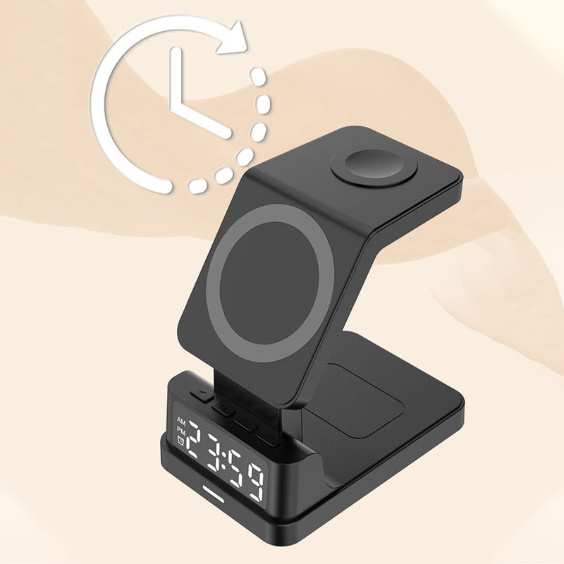 Multi-Function Magnetic Charger with Clock Display