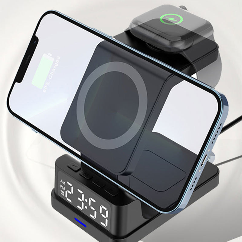 Multi-Function Magnetic Charger with Clock Display