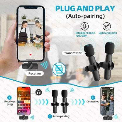 🔥LAST DAY 48% OFF🔥New Wireless Lavalier Microphone